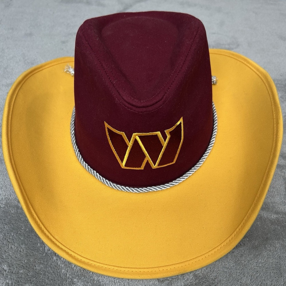 FOCO Washington Commanders NFL Logo Two Tone Cowboy Hat, Team Color